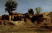 Carlos de Haes Tileworks in the Principe Pio Mountains oil on canvas